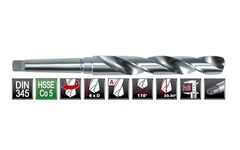 Сверло по металлу к/х 27,0x291/170мм DIN345 HSSE-Co5 KM3 118° h8 6xD Ruko 204270E