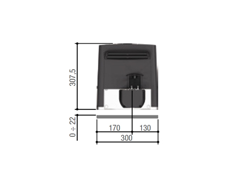 801MS-0020 BX704AGS Привод 230 В для откатных ворот. Встроенный блок управления ZBX7N