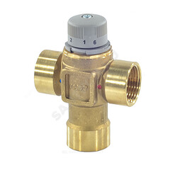 Клапан смесительный термостатический седельный латунь Ду 25 Ру10 1" ВР Kvs=3м3/ч Tmax=60С Icma 90149AF05