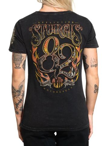 Affliction | Футболка женская STURGIS 82 AW25810 сзади