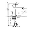 Hansgrohe Logis 71251670 Смеситель для раковины (чёрный матовый)