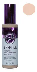 Enough Тональный крем с пептидами 8 Peptide Full Cover Perfect Foundation SPF50+ PA+++ 100г