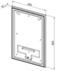 Aquanet 274679 Компл.1 - Зеркало Nova Lite 50 цв. бел. глянец (274679)