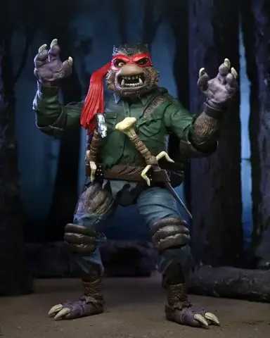 Фигурка NECA Universal Monsters x Teenage Mutant Ninja Turtles: Raphael as The Wolf Man
