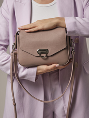 Сумка кожаная через плечо Azaro 3684 фруктовый мусс