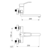 Delabie 2455S Смеситель для душа