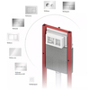 TECE 9400440 TECEbase Застенный модуль  со смывным бачком, ширина 320 мм, высота 1120 мм с комплектом креплений
