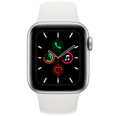 Смарт-часы Apple Watch Series 5 40mm Silver Case with White Sport Band