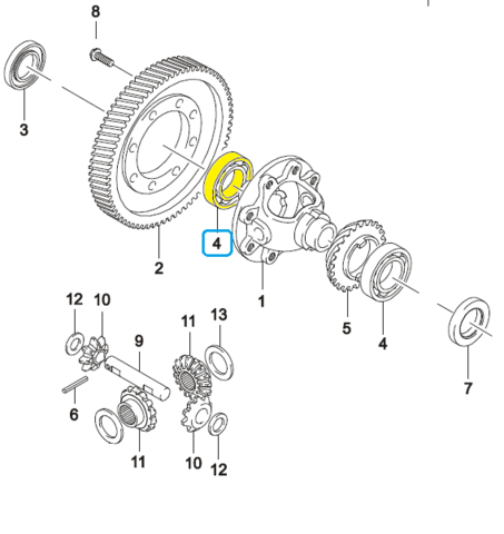ПОДШИПНИК ДИФФЕРЕНЦИАЛА ПРАВЫЙ MATIZ, AVEO 1,2 SKF