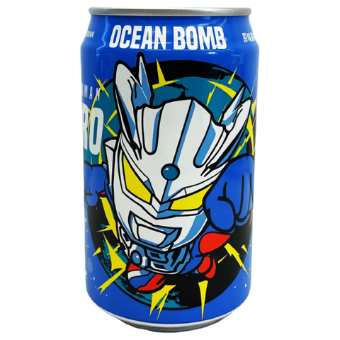 Газированный напиток Ultraman Zero со вкусом йогурта Ocean Bomb, 330 мл