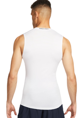 Термобелье Nike Pro Dri-Fit Tight Sleeveless Fitness Top - white/black