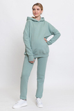 Утепленный спортивный костюм для беременных и кормящих 16083 мятный