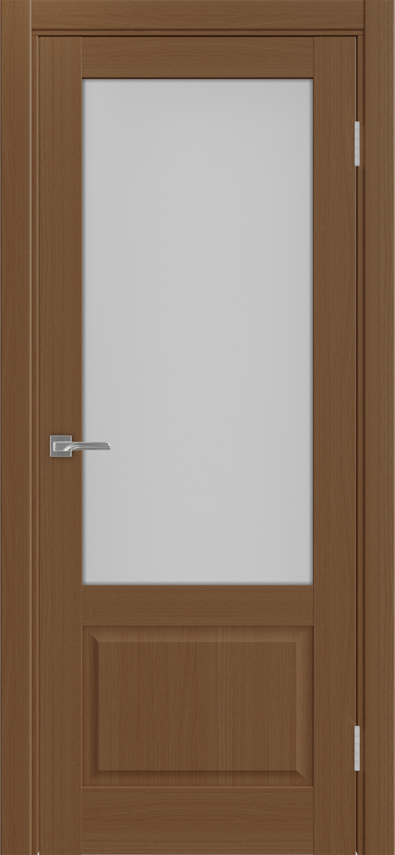 Дверь межкомнатная Оптима Порте Тоскана 640.21 ОФ3, цвет орех, экошпон, стекло мателюкс