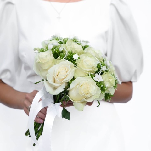 Букет невесты с розами