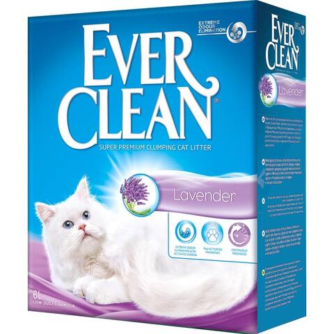 Комкующийся наполнитель Ever Clean Lavender, 6 л 6 л 6 кг