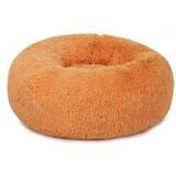 Лежанка для животных круглая пухлая PerseiLine Винчи 58х20 см, оранжевая