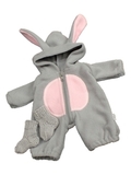 Комбинезон для маскарада - Серый / кролик. Одежда для кукол, пупсов и мягких игрушек.