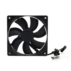 Вентилятор BaseTech V2, 120мм, 1500rpm, 3-pin+Molex, черный, Bulk, 45CFM, 18дБ, антивибропрокладки (BT-F120X25-3PBV2)