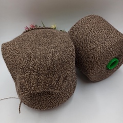 Меринос с ангорой Арт Pasha Фабрика Zegna Baruffa Коричневый мулине