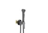 Aquatek AQ1719BGM AQ1719BGM ЛУГАНО комплект для гигиенического душа встроенный (смеситель + гигиеническая лейка + шланг), оружейная сталь