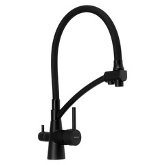 Смеситель для кухни с выходом для питьевой воды и силиконовым изливом Accoona A5179FF-13