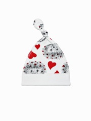 Шапочка-узелок (утепленная) Ежики