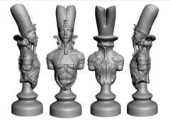 Силиконовый молд Шахматная фигура № 2 Король Египет ( малая )