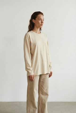 Лонгслив, бежевый