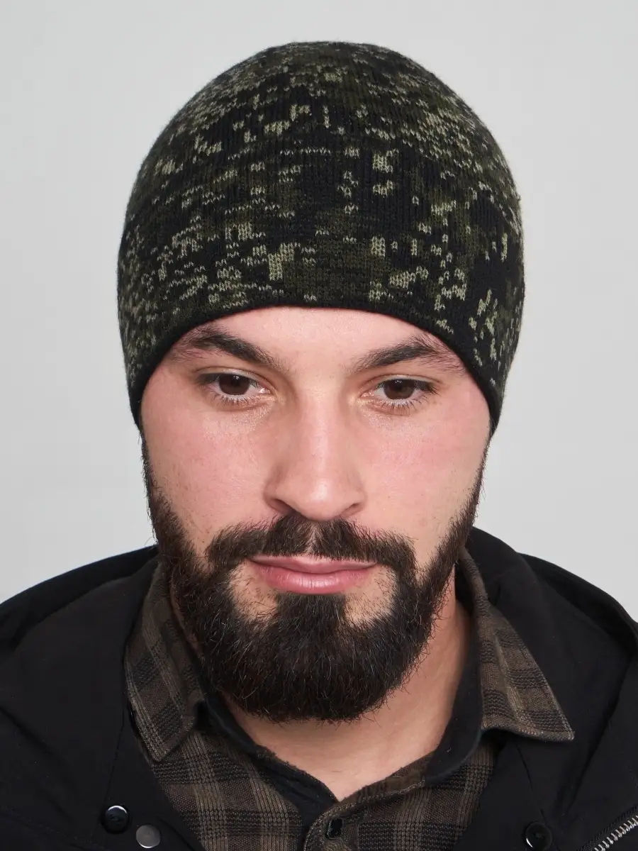Шапка мужская вязаная