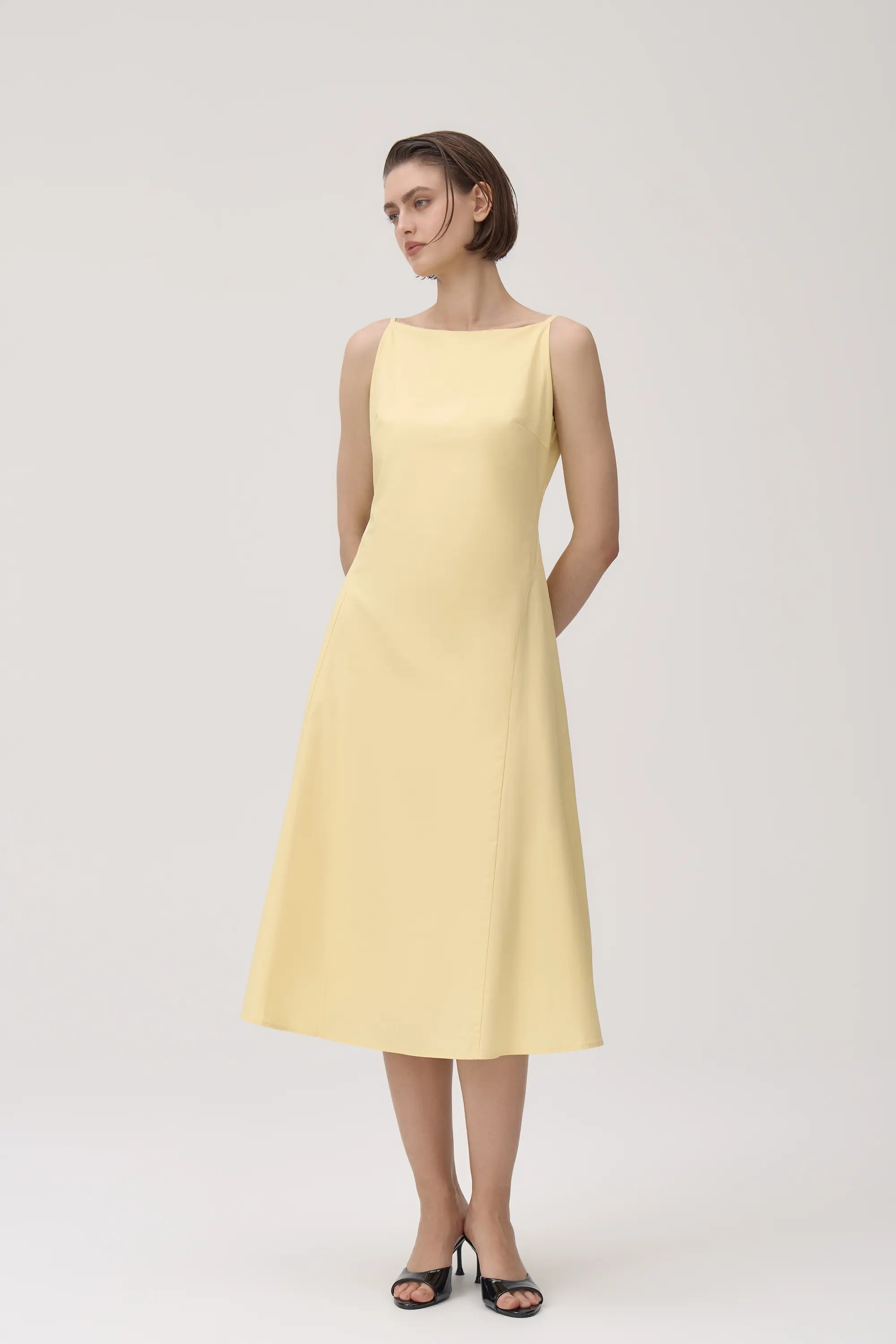 Платье миди из хлопка