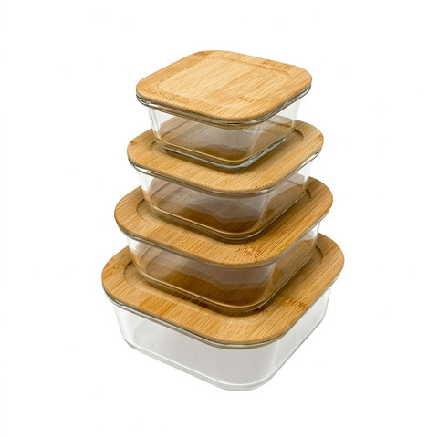 Контейнер стеклянный Fårö, квадратной формы, с крышкой, 320 мл