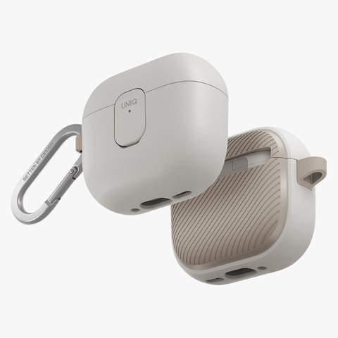 Чехол Uniq Clyde Case для AirPods 4, Серый | Mist Grey/Khaki