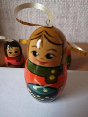 Матрешки -елочные украшения