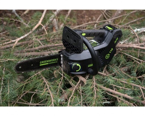 Цепная пила Greenworks GD40TCSk5 (GS110) 40v, 25 см, в комплекте с АКБ 5 А·ч и ЗУ (аккумуляторная)