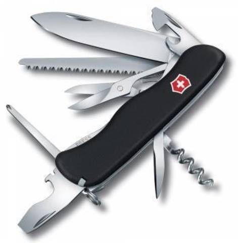 Нож перочинный Victorinox OUTRIDER 111мм 14функций черный (0.8513.3)