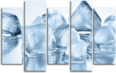 Модульная картина "Кусочки льда"
