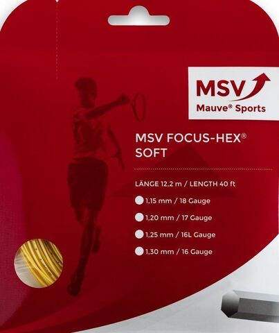 Теннисные струны MSV Focus Hex Soft (12 m) - yellow
