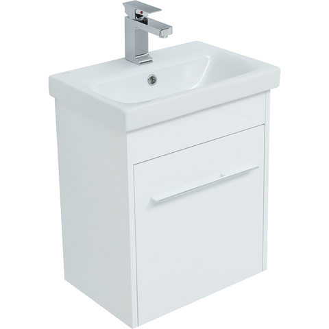 Aquanet 274015 Тумба Августа 50 (Moduo Slim) цв.белый (ручка хром) (274015)
