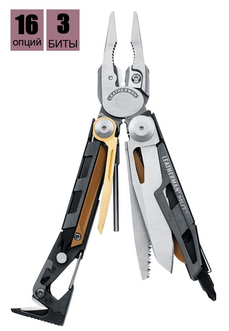 Мультитул Leatherman MUT, 16 функций, серый, нейлоновый чехол MOLLE