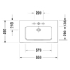 Раковина мебельная Duravit Me by Starck 2336830030