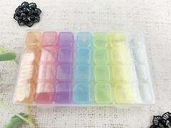 Контейнер для бисера 28 секций, р. 17,5х10,5х2,5 см