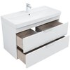 Aquanet 339280 Тумба Ирис new 100 подвесная 2 ящ. цв. белый глянец (339280)