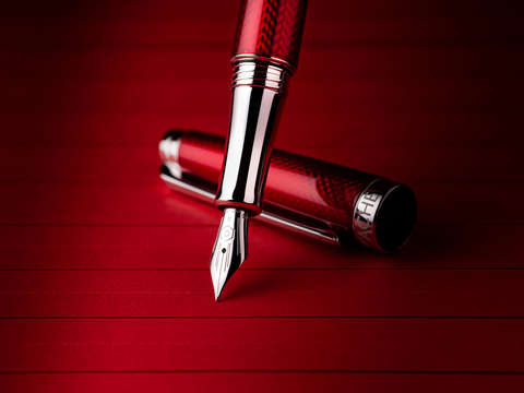 Ручка шариковая Caran d’Ache Leman Rouge Carmin (4789.580)