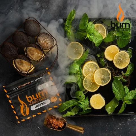 Tabak Burn Lemon Minze (Zitrone mit Minze) 100g