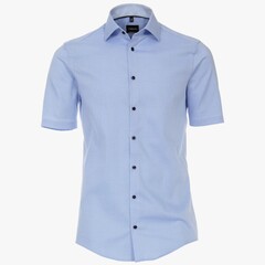 Рубашка Venti Modern Fit 603447800-100 голубая короткий рукав
