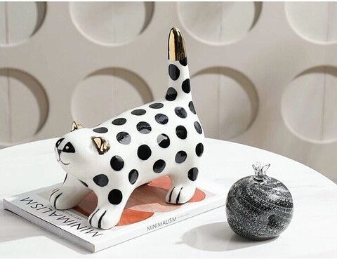 Статуэтка Golden ear polka-dot cat