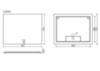 Sancos SQUARE SQ900 Зеркало c подсветкой, 900х700 мм