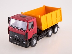 MAZ-6501 dump truck red-orange 1:43 AutoHistory