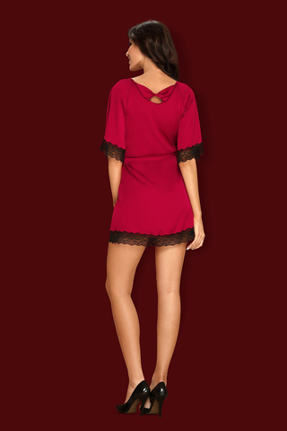 Комплект Sensuelia Peignoir Red Obsessive