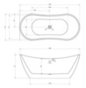 Abber AB9322 Акриловая ванна ABBER AB9322